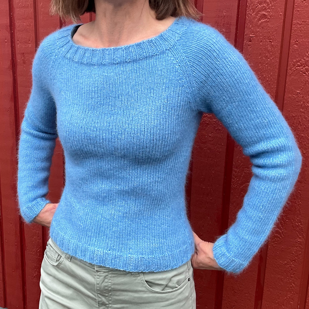 Raglan sweater - powder blue / Raglan troyggja - due blå